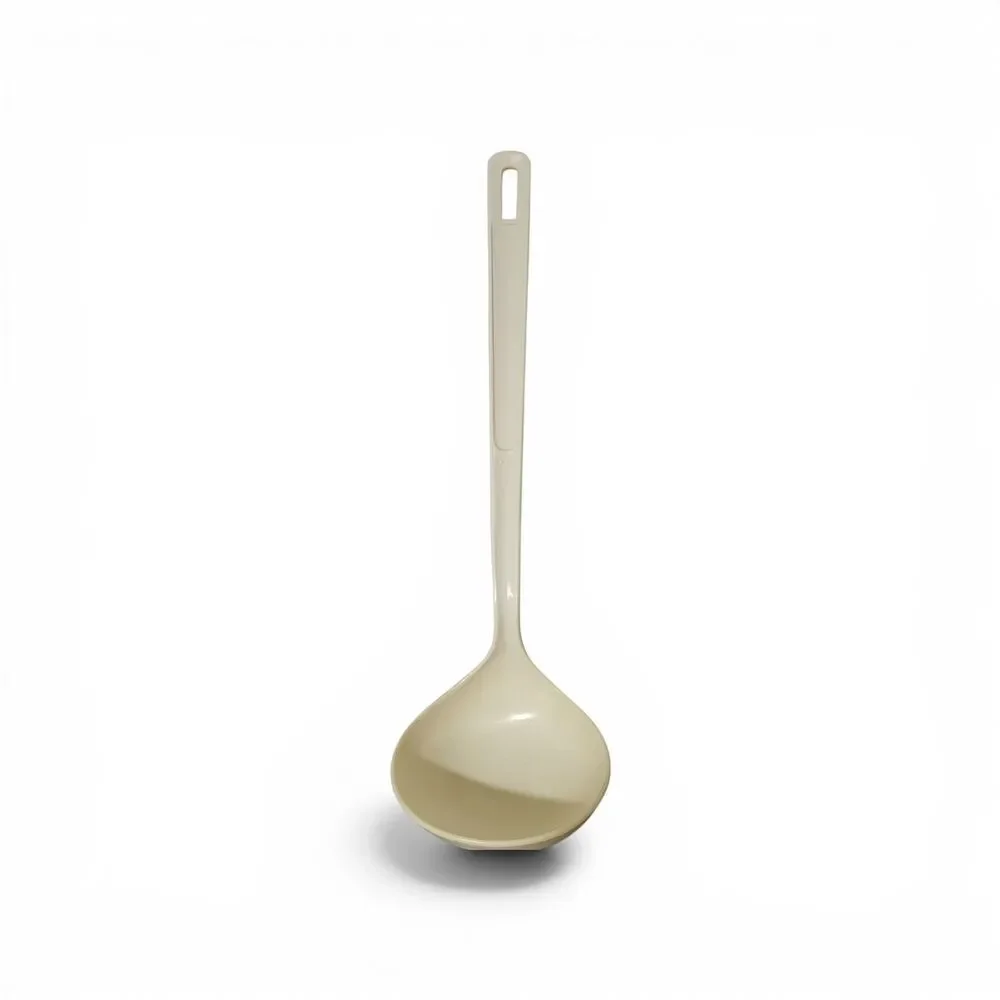 Vintage EKCO USA Beige Nylon Ladle Spoon 11.5” Kitchen Utensil Dishwasher Safe